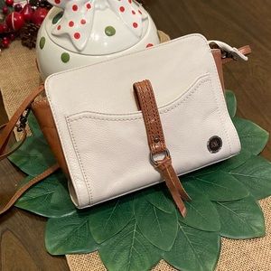 Women’s The Sak Rare Genuine Leather Crossbody Happy and Free Purse